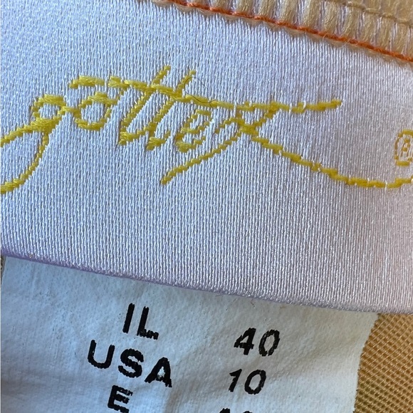 Vintage Gottex One Piece Floral Geometric Swimming Suit Size 10 - Picture 9 of 11